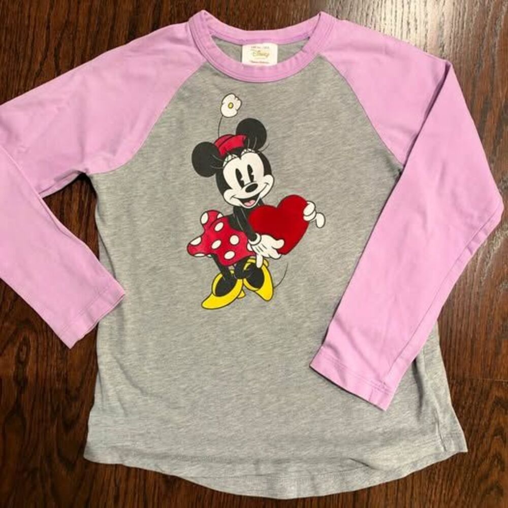 Hanna Andersson Disney Minnie Mouse Long Sleeve Shirt Size 8